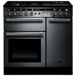 Rangemaster Hi-LITE 90 Dual Fuel Range Cooker Stainless Steel